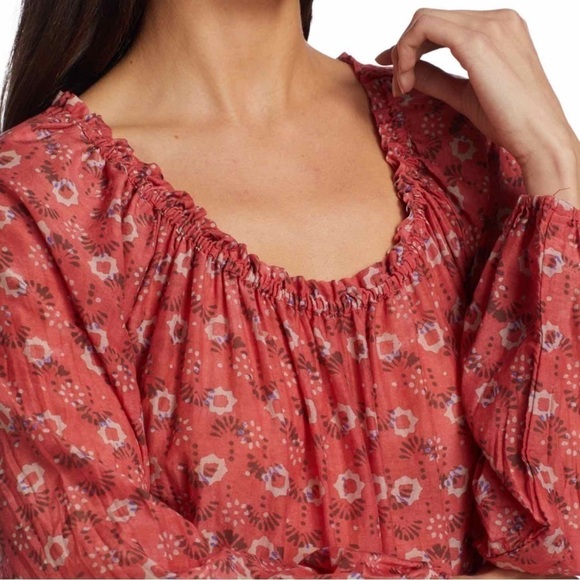 Xirena Jia Floral Print Mini Dress Size Large Coral Blush - Picture 6 of 14